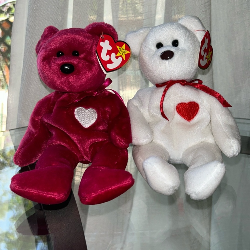 Vintage Ty beanie babies Valentina and Valentino